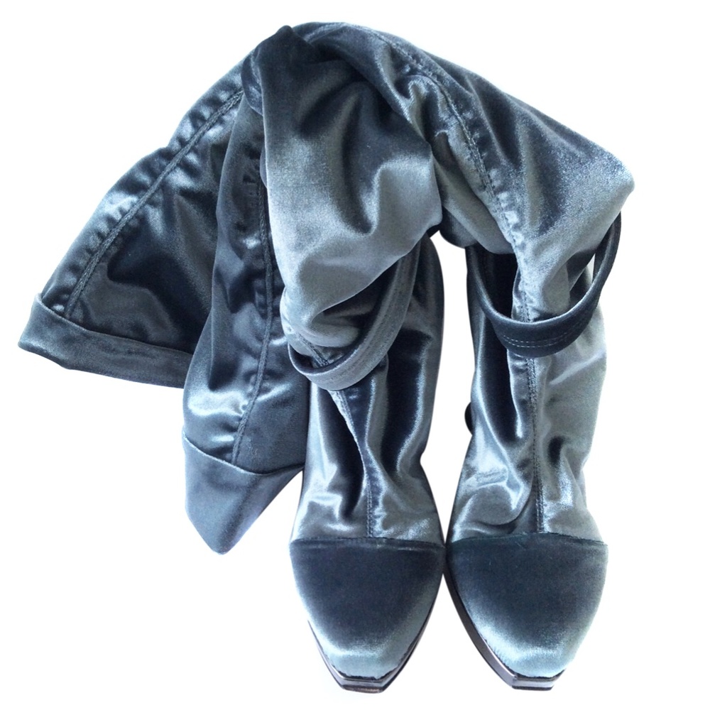 Les Tropeziennes Velvet Over The Knee Boots